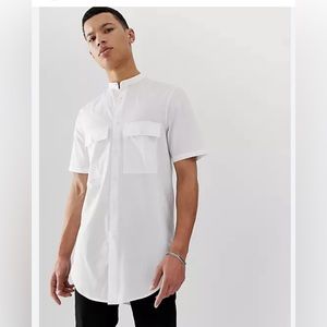 NWT ASOS White Button down dress
